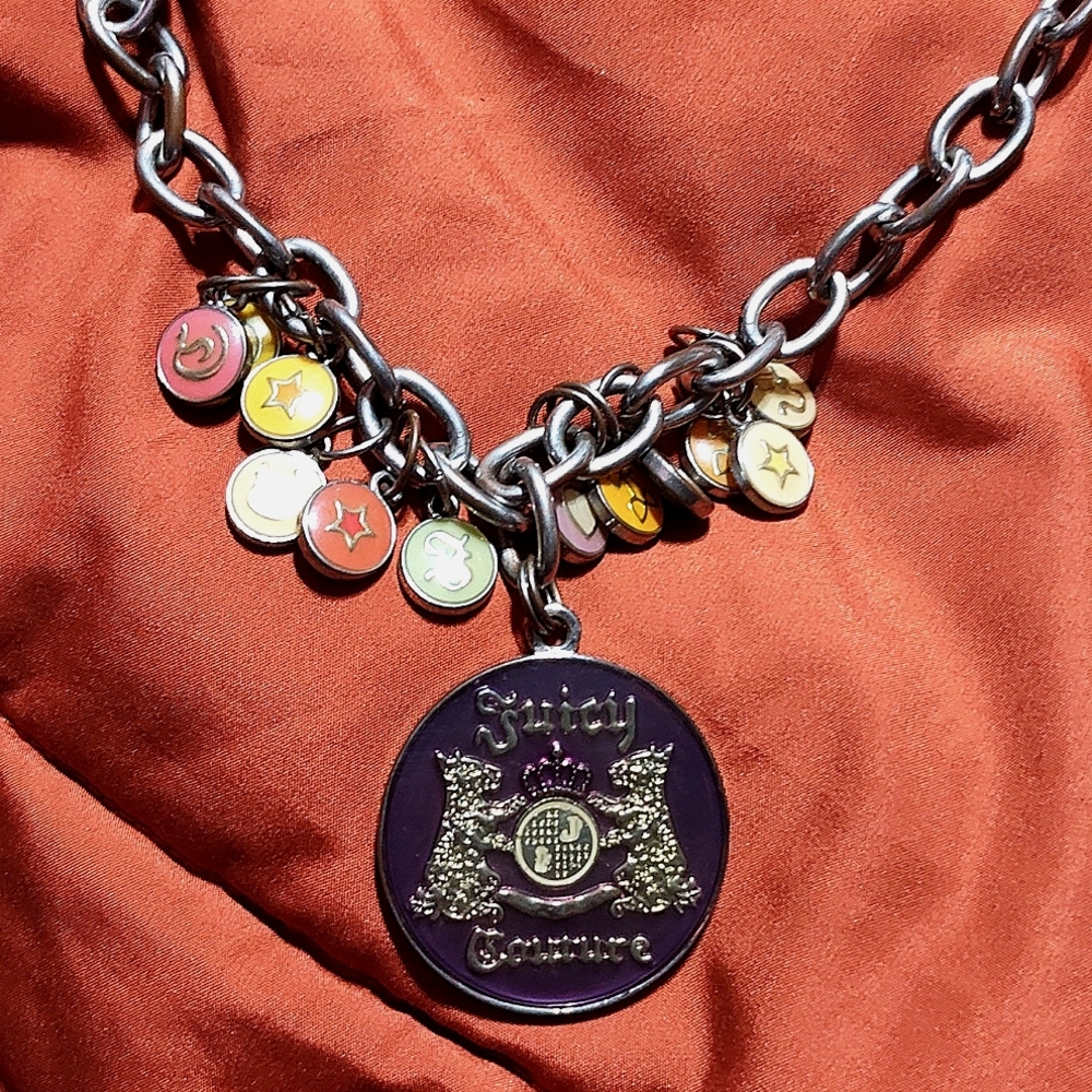 Juicy couture charm necklace
